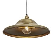 Industville Brooklyn Vintage Giant Hat Metal Lampshade - Brass - 21 inch image