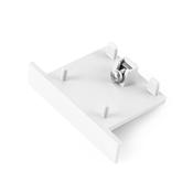 White recessed END CAP