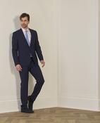 Mix Match Tailored Fit Trouser in Navy Micro Design image