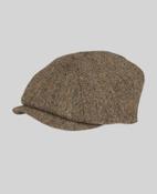 Donegal Tweed Baker Cap in Brown Salt &amp; Pepper image