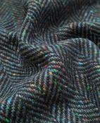 Errigal - Navy Herringbone, Flecked Donegal Tweed