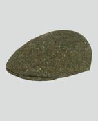 Donegal Tweed Flat Cap in Green Salt &amp; Pepper image