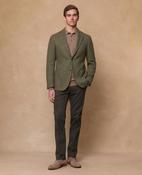 Balwin Donegal Tweed Blazer - Green Herringbone