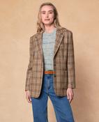Carlotta Camel Gunclub Check Blazer