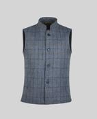 Cavan Tweed Gilet - Blue Check image
