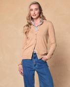 Ella Organic Cotton Cardigan - Oat
