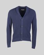 Inver Rib Cardigan Knitwear in Blue