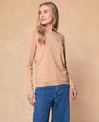 Lily Cotton/Cashmere Crew Jumper - Oat image