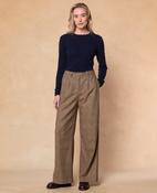 Luna Brown Dogstooth Trousers image
