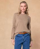 Andrea Oat Brown Cashmere Jumper