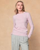 Sarah Merino Crew Jumper - Pink