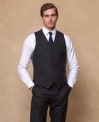 Pembroke Mix &amp; Match Suit Waistcoat in Dark Grey wool