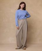 Luna Merino Trouser - Camel Stripe 