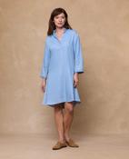 Polly Denim Dress  - Blue image