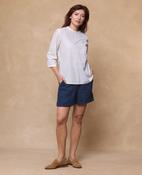Katy Liberty Print Cotton Top - White