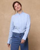 Mimi Irish Linen Shirt in Pale Blue