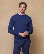 Jamie Cotton Crew Jumper - Navy 