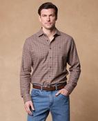 Nephin Cashmere Blend Shirt - Burgundy Gingham image