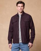 Lorcan Cotton Overshirt - Deep Burgundy image