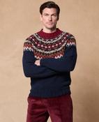 Orkney Navy British Wool Jumper