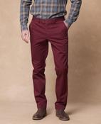 Carlow Washed Cotton Chino - Burgundy image