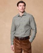 Nephin Cashmere Blend Shirt - Green Gingham image