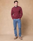 Jamie Cotton Crew Jumper - Burgundy image