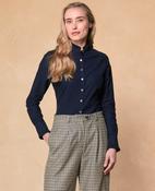 Mimi Navy Brushed Flannel Shirt image