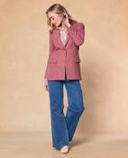 Mourne Pink Herringbone Donegal Tweed Blazer image