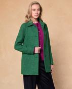 Olivia Green Barleycorn Donegal Tweed Coat image