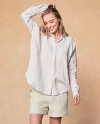 Rowena Irish Linen Oversized Shirt  - Candy Stripes image