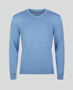 Rory Cotton V Neck Jumper - Blue