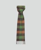 Patchwork Scarf - Green &amp; Orange image