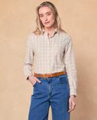Stella Cotton Cashmere Tattersalls Shirt - Pink image