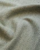 Interiors Limited Edition - Green &amp; Cream Herringbone Donegal Tweed