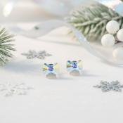 Bowtie Stud Earrings in Silver 925 image