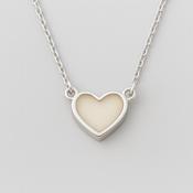 Heart Breastmilk Necklace – Sterling Silver Keepsake Pendant