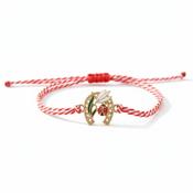Mărțișor Bracelet – Lucky Spring Charms | Adjustable Red &amp; White Cord