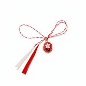 Mărțișor Flower Lucky Charm – Traditional Spring Gift with Red &amp; White String image