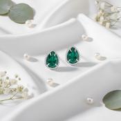 Dazzling Pear Stud Earrings | 925 Sterling Silver image
