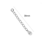 Sterling silver chain extention | 38mm or 60mm | add on