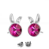 Sterling Silver Bunny Stud Earrings | Little Miss Bunny image
