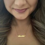 Ready-to-Ship Gold Name Necklace – English &amp; Irish Names (Next-Day Shipping) image