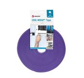 16mm VELCRO® Brand ONE-WRAP® Tape Purple. 25m Roll.