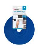 16mm VELCRO® Brand ONE-WRAP® Tape Royal Blue. 25m Roll.