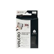 VELCRO® Brand Heavy Duty Stick On Strips Black EC60239
