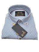 AW2510 Blue Print Shirt By 6th Sense