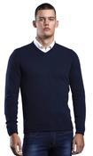 V Neck Navy Knitwear SS21 By 6th Sense image