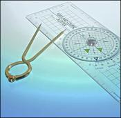 Portland Course Plotter Kit (S/BrassDividers) - Marinesuppliers.ie