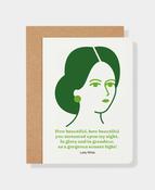 Lady Wilde Greeting Card image